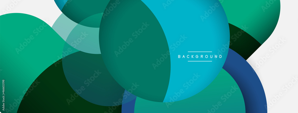 Circle and round shapes abstract background. Vector illustration for wallpaper banner background or landing page Circle and round shapes abstract background. Vector illustration for wallpaper banner background or landing page