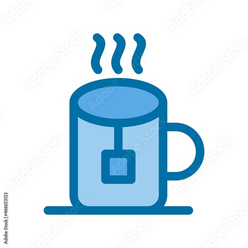 Mug Filled Blue Vector Icon Design