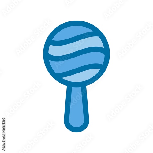  Maracas Filled Blue Vector Icon Design