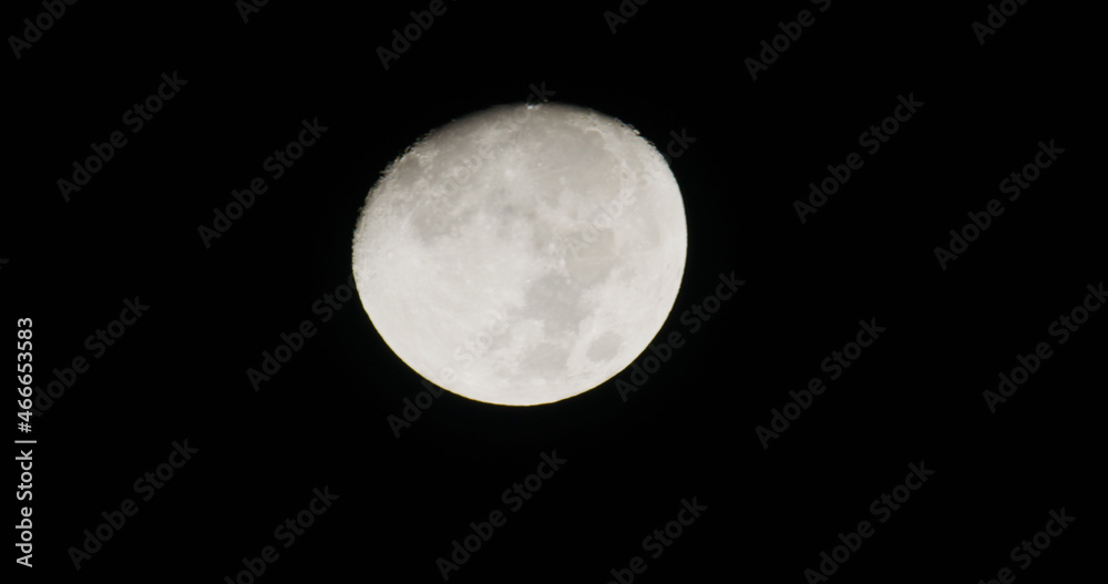 Real moon timelapse at night