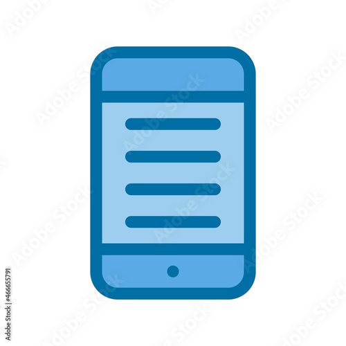 Ebook Filled Blue Vector Icon Design