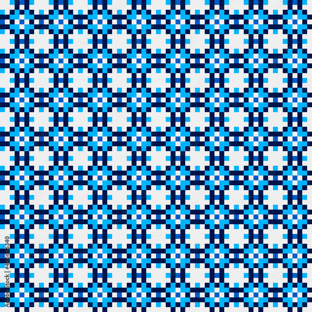 Abstract Cross Pattern generative computational art illustration