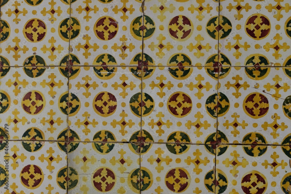 
Typical Portuguese ceramic used for the walls of houses called 