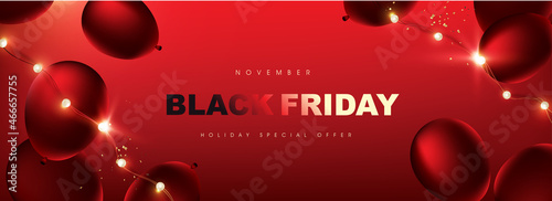 Black friday sale promotion poster banner layout design template advertising Black friday campaign