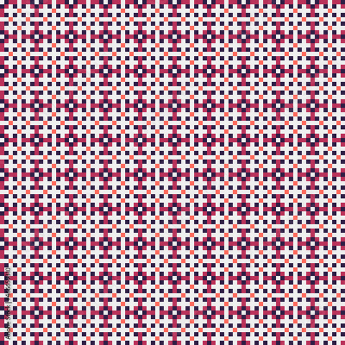 Abstract Cross Pattern generative computational art illustration