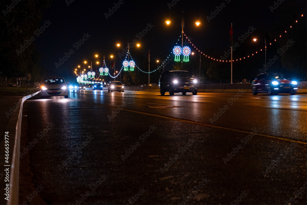 Obraz premium night traffic