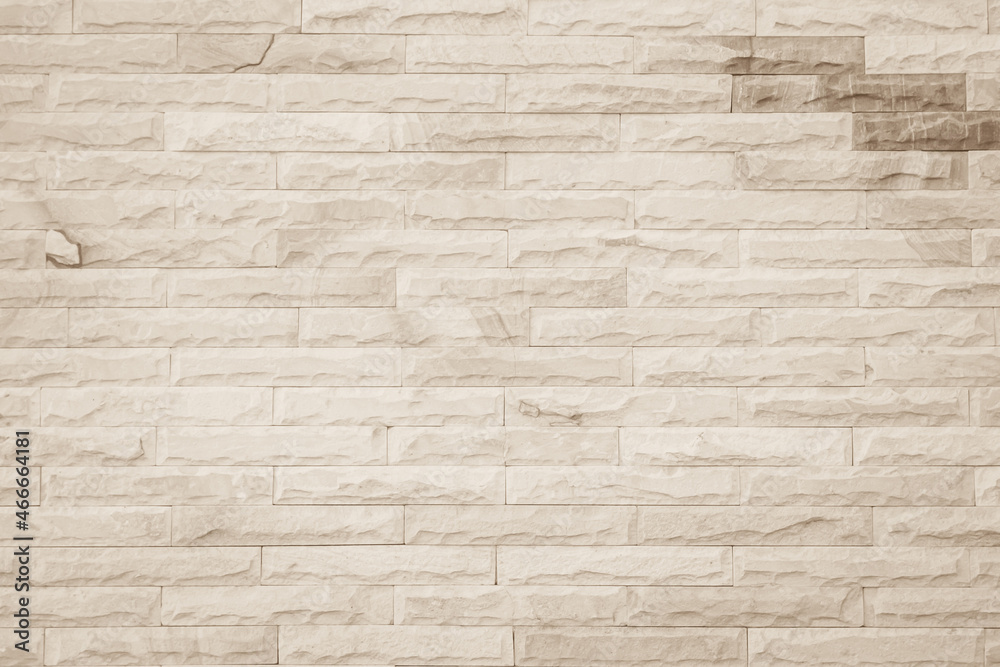 Empty background of wide cream brick wall texture. Beige old brown brick wall concrete or stone textured wallpaper backdrop. Empty background of wide cream brick wall texture. Beige old brown brick wall concrete or stone textured wallpaper backdrop.