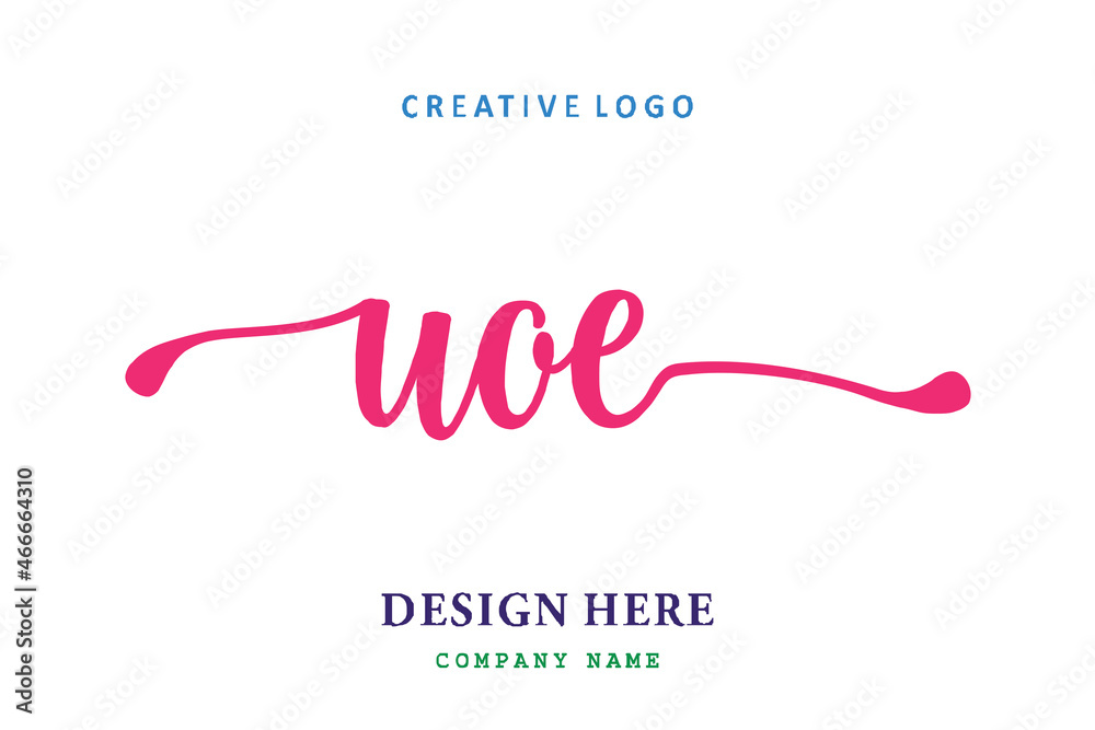 UOE lettering logo is simple, easy to understand and authoritative