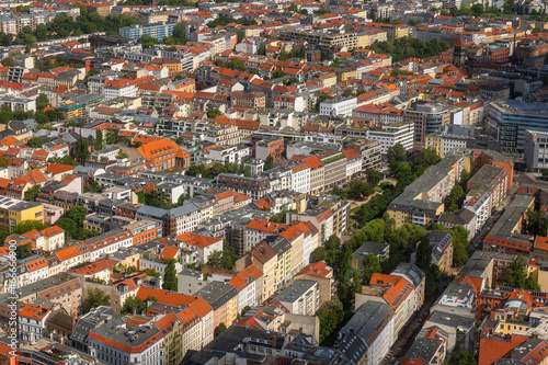 City Of Berlin Aerial View Cityscape In Germany