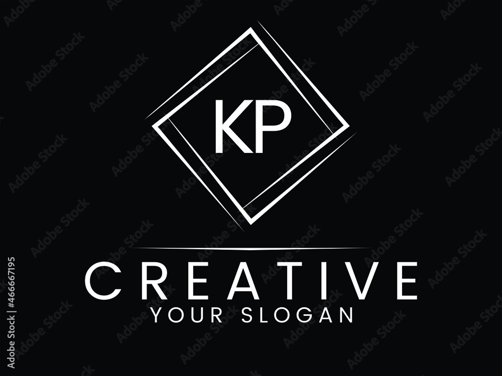 KP Logo Letter design template, Letter kp logo company design, Alphabet