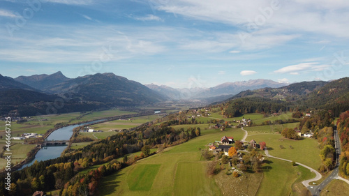Blick ins Drautal Österreich