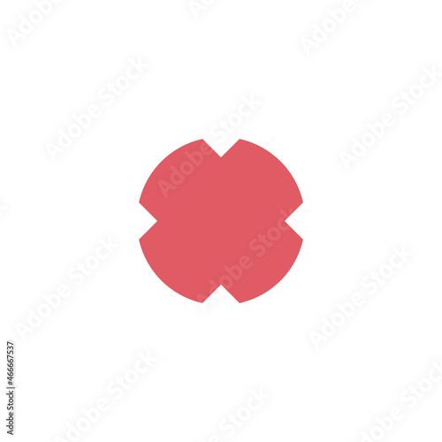 Red cross icon. Symbol No or X button for correct, vote, check, not approved, error, wrong and failed decision. Stock Vector illustration isolated on white background.