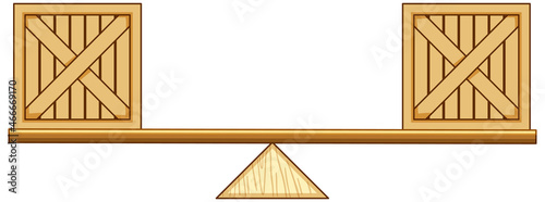 Example of lever with two boxes