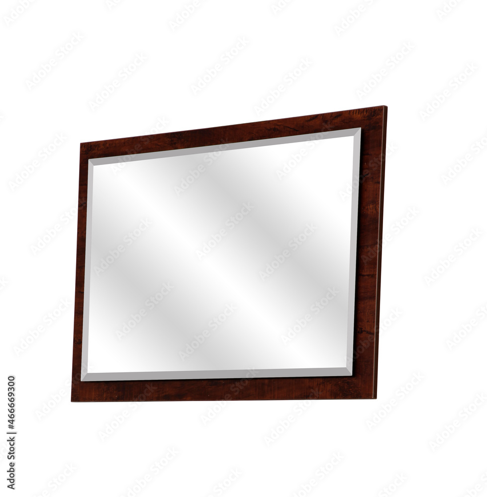 Decorative mirror on white background Decorative mirror on white background