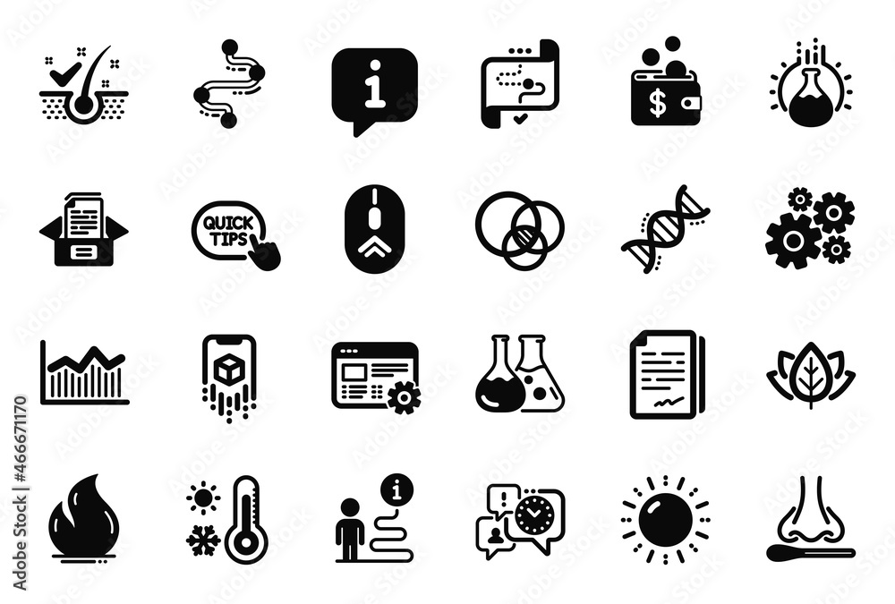 Vector Set of Science icons related to Timeline, Target path and Chemistry lab icons. Documents box, Chemistry experiment and Sun energy signs. Euler diagram, Nasal test and Quick tips. Vector Vector Set of Science icons related to Timeline, Target path and Chemistry lab icons. Documents box, Chemistry experiment and Sun energy signs. Euler diagram, Nasal test and Quick tips. Vector