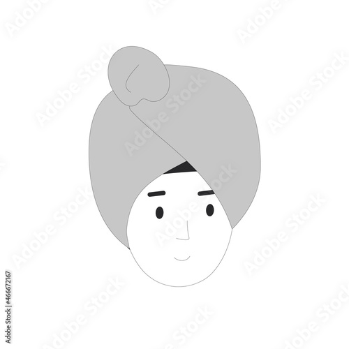 Portrait of woman wearing turban on head washing hair