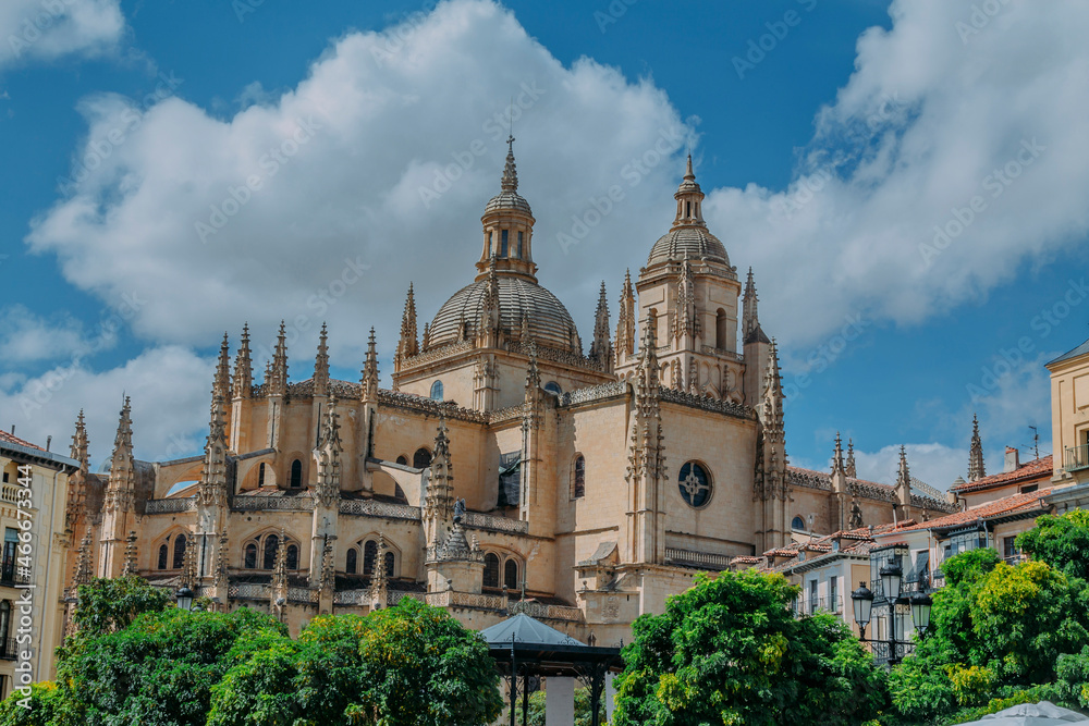 Segovia cathedral historical gothic monument, spain, europe Segovia cathedral historical gothic monument, spain, europe