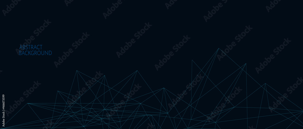 Connection background. Network concept with dots and lines. Vector illustration