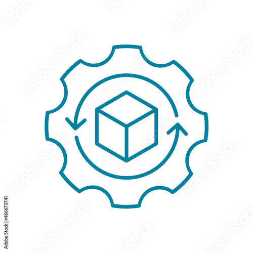 Obraz na plátne Product development line icon