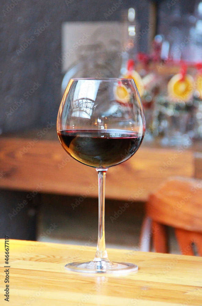glass goblet with red wine glass goblet with red wine