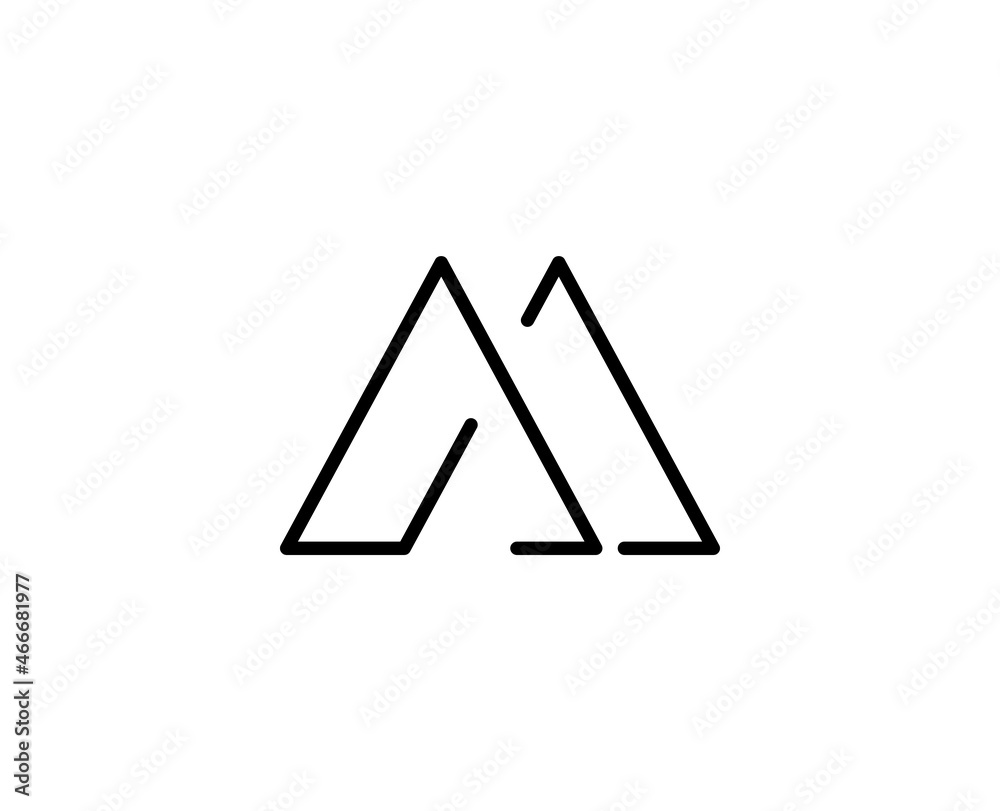 Mountain premium line icon. Simple high quality pictogram. Modern outline style icons. Stroke vector illustration on a white background. Mountain premium line icon. Simple high quality pictogram. Modern outline style icons. Stroke vector illustration on a white background.