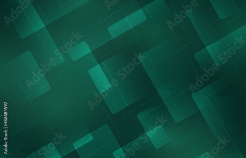 Abstract gradient green template design of futuristic template with sqaure overlapping artwork. Cover style for copy space of text background. illustration vector