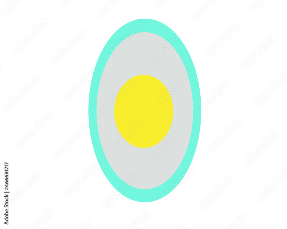 three eggs on a white background three eggs on a white background
