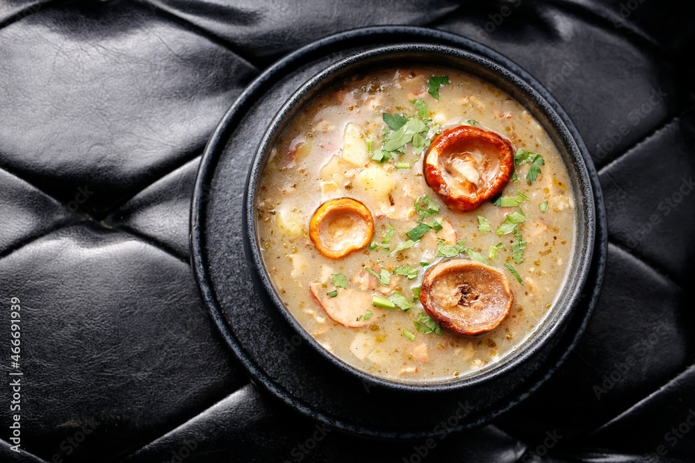 Mushroom soup.
A tasty dish.Culinary photography. Suggestion to serve the dish. Mushroom soup.
A tasty dish.Culinary photography. Suggestion to serve the dish.