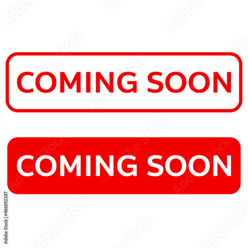 coming soon sign of product, announcement and advertising of a new goods