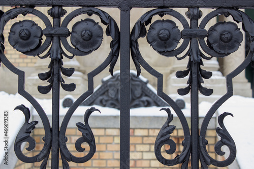 Obraz na płótnie wrought iron fence