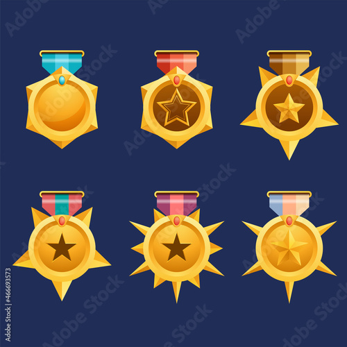 Collection medal design for game