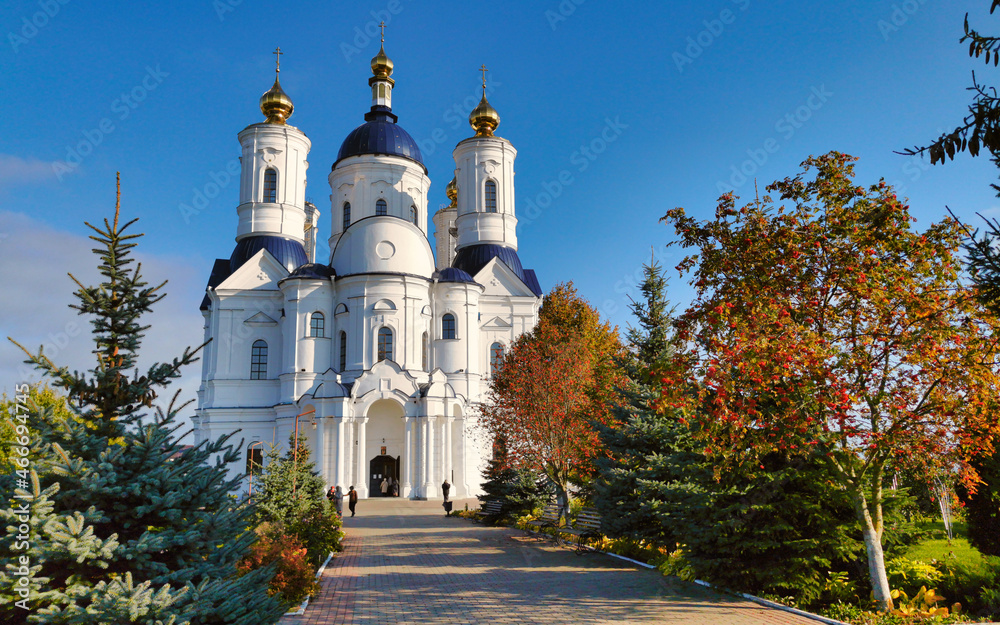 Svensky Orthodox Monastery building in Bryansk city