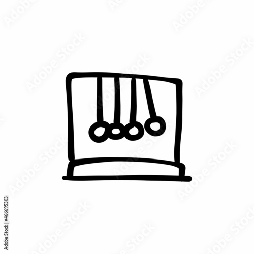 Pendulum icon in vector. Logotype - Doodle
