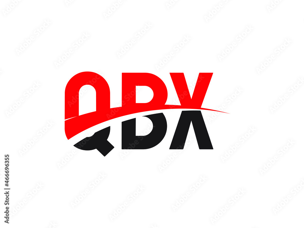 QBX Letter Initial Logo Design Vector Illustration