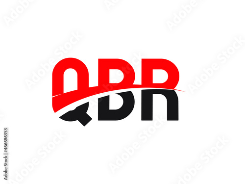QBR Letter Initial Logo Design Vector Illustration