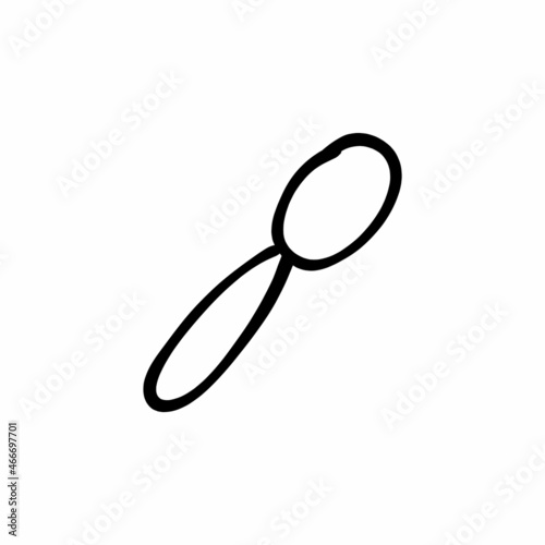 Spoon icon in vector. Logotype - Doodle