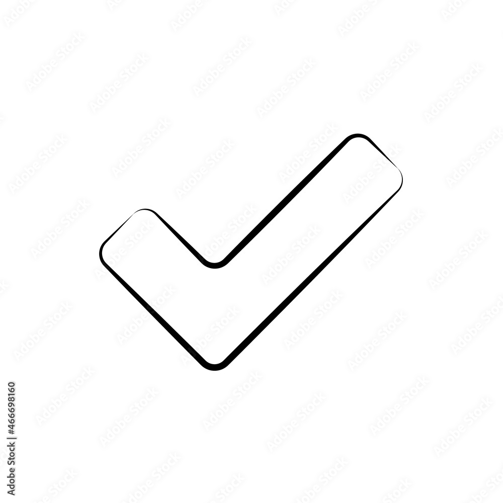 Сheck mark icon vector isolated Сheck mark icon vector isolated