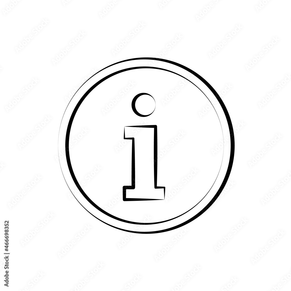 Info icon. Information vector isolated