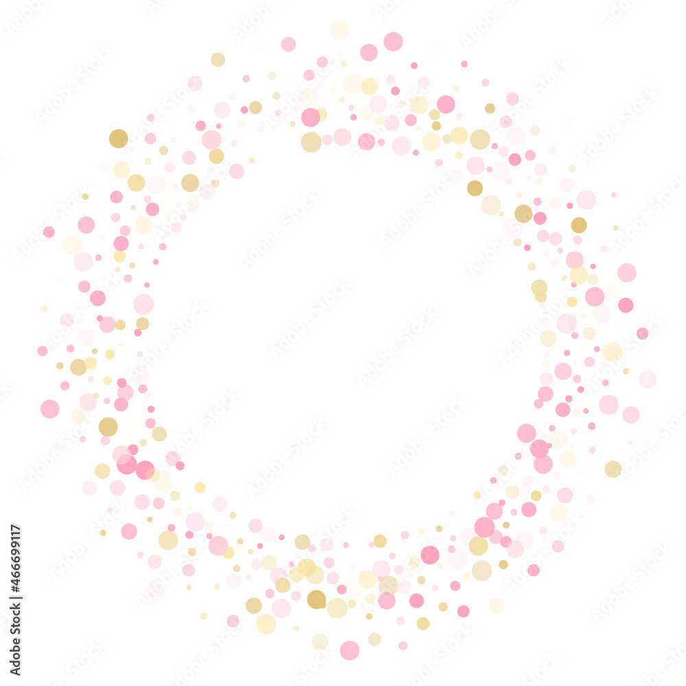 Bokeh confetti circles decoration holiday background.