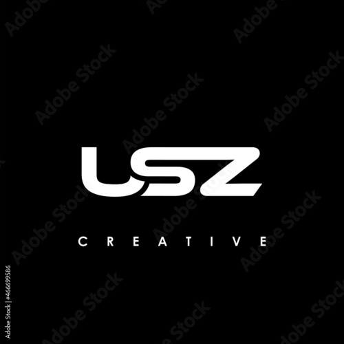 USZ Letter Initial Logo Design Template Vector Illustration photo