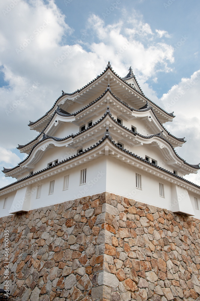 Restored Amagasaki-jo castle tower in Hyogo, Japan Restored Amagasaki-jo castle tower in Hyogo, Japan