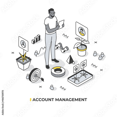 Account Management Isometric Illustration