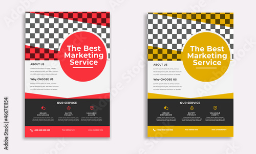 Corporate business flyer template design © Shafin66