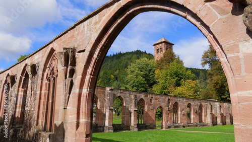 Blick auf den Eulenturm des ehemaligen Klosters Calw-Hirsau  Nordschwarzwald