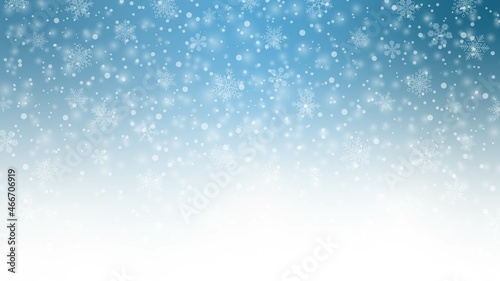 snowflakes winter abstract blue background
