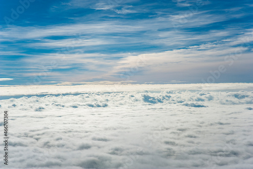 View at clouds from the top of Stol, Karavanke, Slovenija  © jakazvan