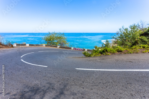 Virage du chemin de la Surprise, Saint-Leu, île de La Réunion  photo