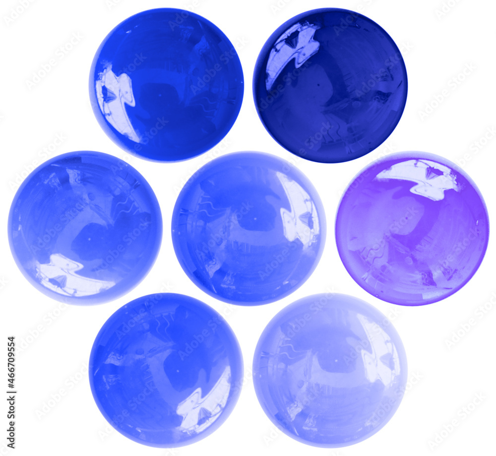 Bouton de verre bleu Bouton de verre bleu