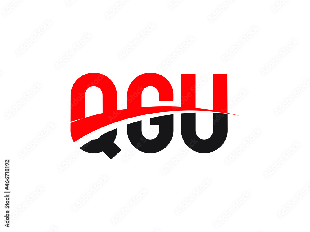 QGU Letter Initial Logo Design Vector Illustration QGU Letter Initial Logo Design Vector Illustration