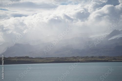 clouds over the lake